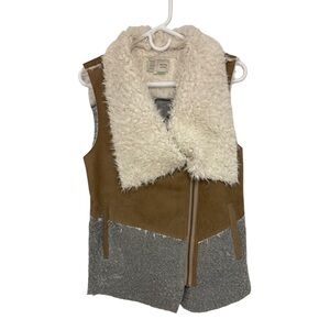 Anthropologie Saturday Sunday Sherpa Moto Vest Women’s Small